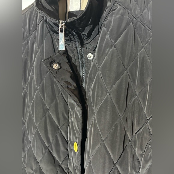 Black QUILTED Jacket – Early 2000s Y2K -Medium-Equestrian English Country Side - Picture 3 of 10